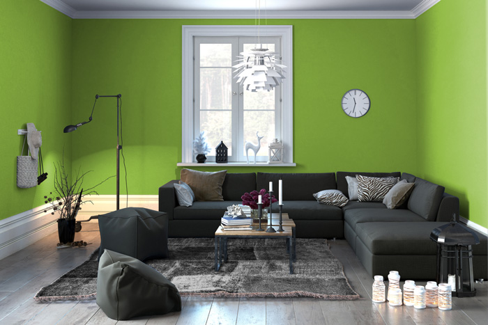colori pareti soggiorno prova il verde